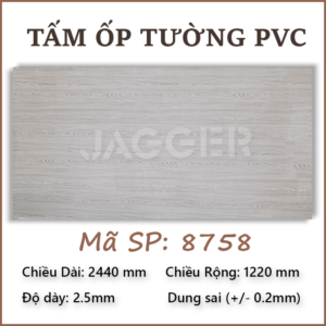 Tấm nhựa ốp tường PVC 8758